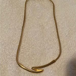 Monet yellow gold choker necklace